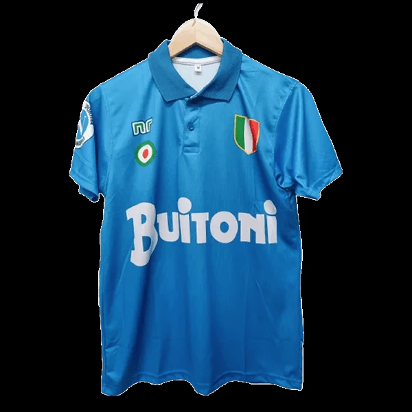Maradona Napoli Jersey 1987-88 Home Retro Buitoni